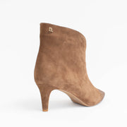 Babouche Lifestyle Zelia Cognac Gold Ankle Boots back. Size 44 womens shoes