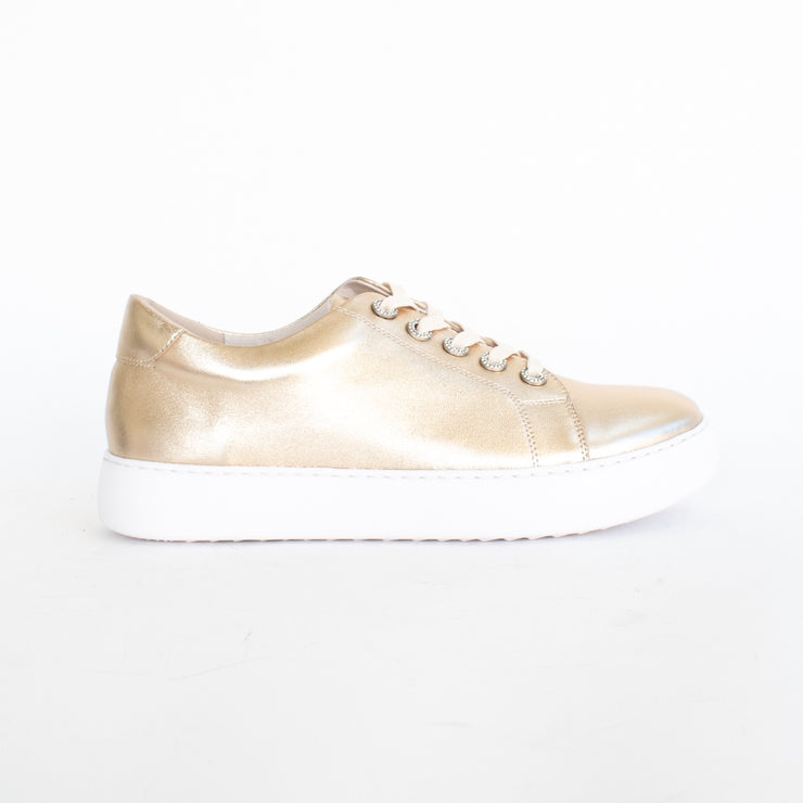 Gelato Zilch Gold Sneaker side. Size 42 womens shoes