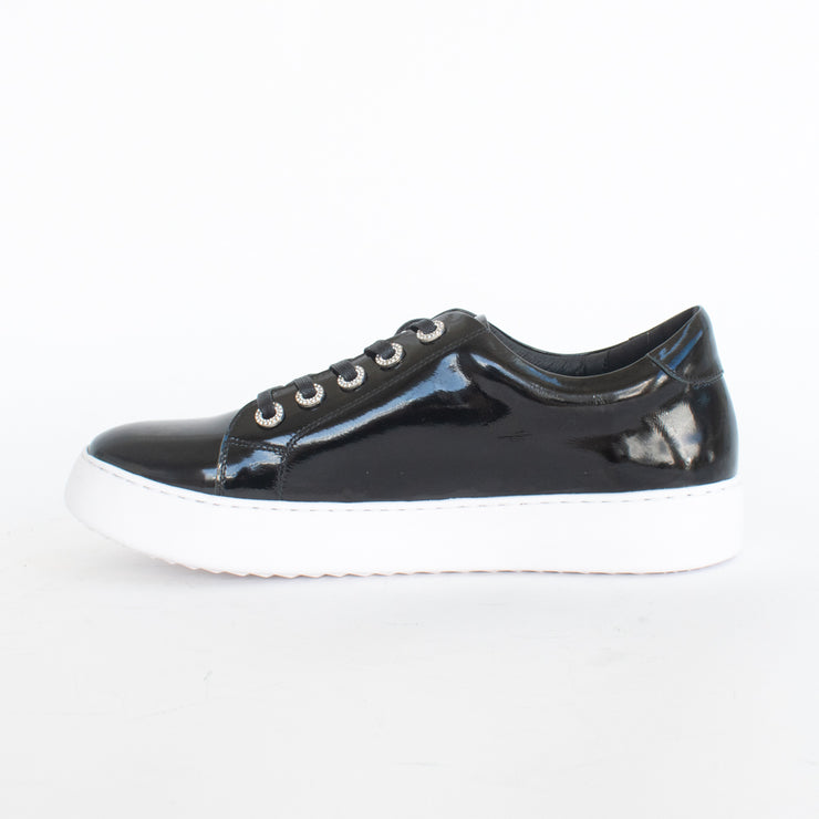 Gelato Zilch Black Patent Sneaker inside. Size 45 womens shoes