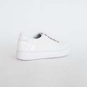 Gelato Zilch White Patent Sneakers back. Size 44 womens shoes