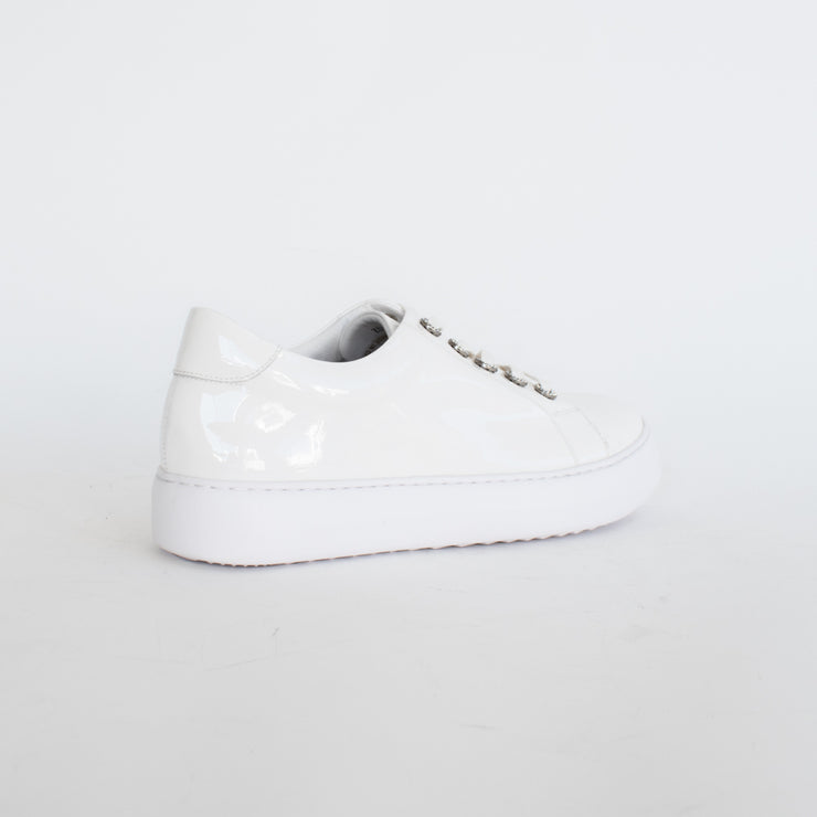 Gelato Zilch White Patent Sneakers back. Size 44 womens shoes