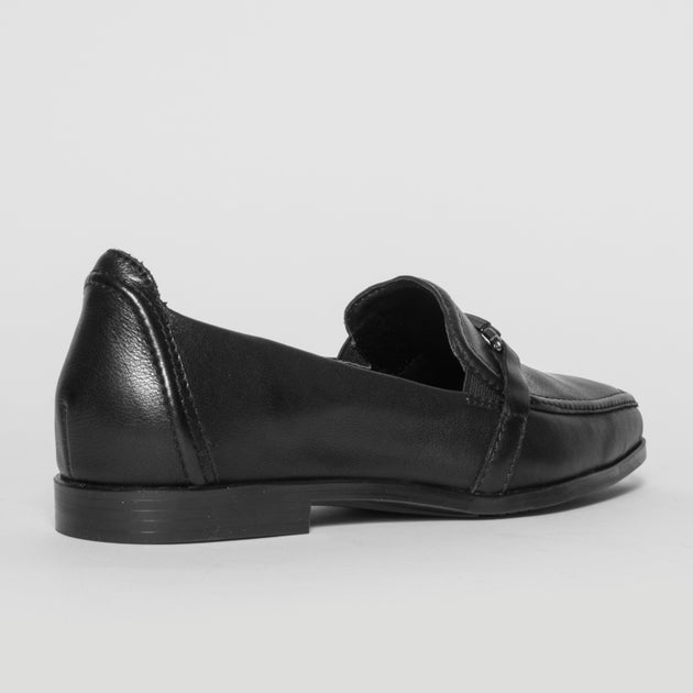 Hush Puppies Zippo Black Leather Shoe | Womens Big NZ Size 10 11 12 13 ...