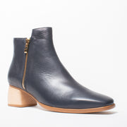 Bresley Pippy Navy Ankle Boot front. Size 43 womens shoes