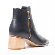 Bresley Pippy Navy Ankle Boot back. Size 44 womens shoes