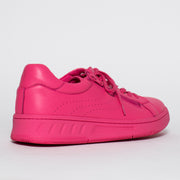 Hush Puppies Spin Hot Pink Sneaker back. Size 12 womens shoes