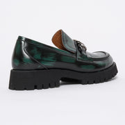 Babouche Lifestyle Rain Green Hi Shine shoe back. Womens size 43 shoes