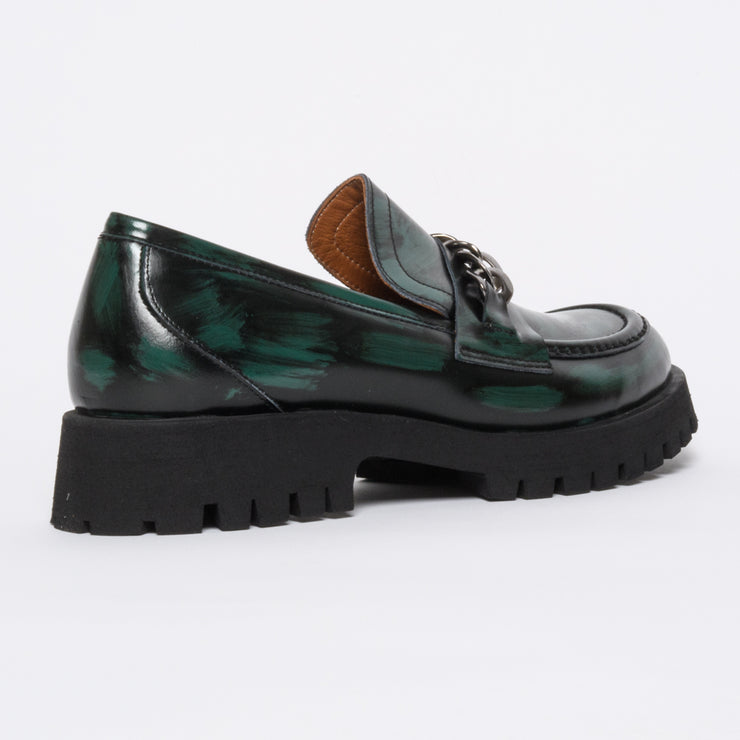 Babouche Lifestyle Rain Green Hi Shine shoe back. Womens size 43 shoes