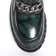 Babouche Lifestyle Rain Green Hi Shine shoe toe. Womens size 43 shoes