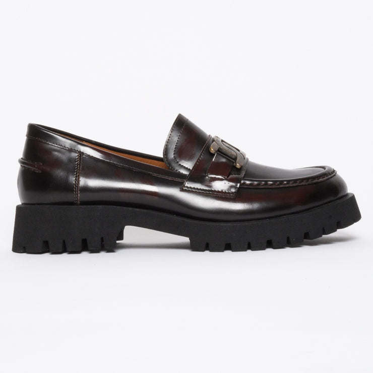 Babouche Lifestyle Rae Burgundy shoe side. Womens size 42 shoes