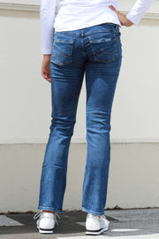 Back view of Valerie 34Leg Blue Lapis Jeans made longer for tall women