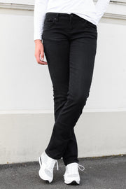 Tall model in Valerie Camenta 34Leg Jeans made longer for tall women