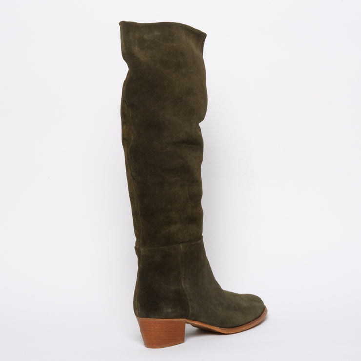 Rene Khaki Suede back. Size 12 women's boots