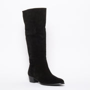 Rene Black Suede front. Size 11 women's boots 