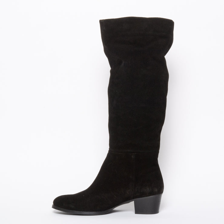 Rene Black Suede inside. Size 13 women's boots