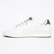 Frankie4 Jackie III White Silver Lizard Print sneakers inside view. Womens size 10 sneakers