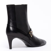 Moda di Fausto Donna Black Ankle Boots back. Women size 43 boots