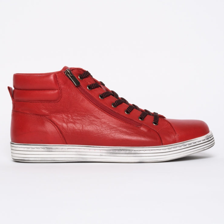 Cabello Urban Red Ankle Boot side. Size 42 women’s boots