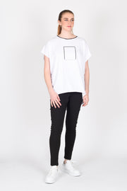 Tall woman wearing XO Rare Jeans Khaki for tall women