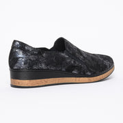 Cassini Mantilly Navy Reptile Shoes back. Womens size 43 shoes
