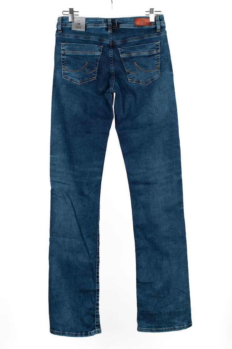 Back view of Valerie Jeans Blue Lapis with 36 inch leg length for tall women