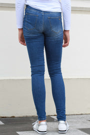 Back view of Tanya B 34Leg Talia Wash Jeans for tall women