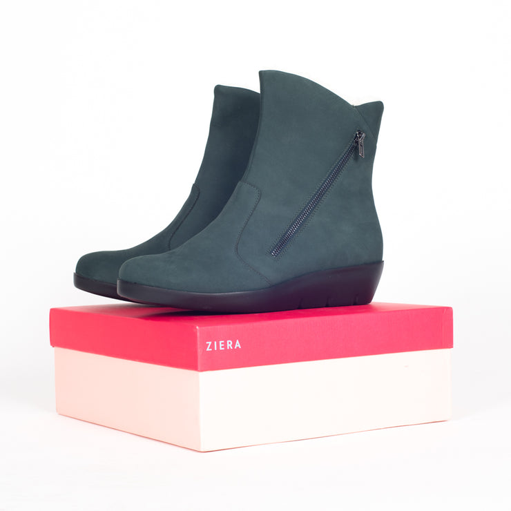Ziera Blayke Forest Nubuck Ankle Boots on box. Womens Size 44 Boots