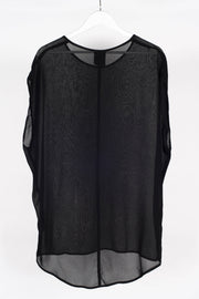 Back view Stars Crossed Top Black