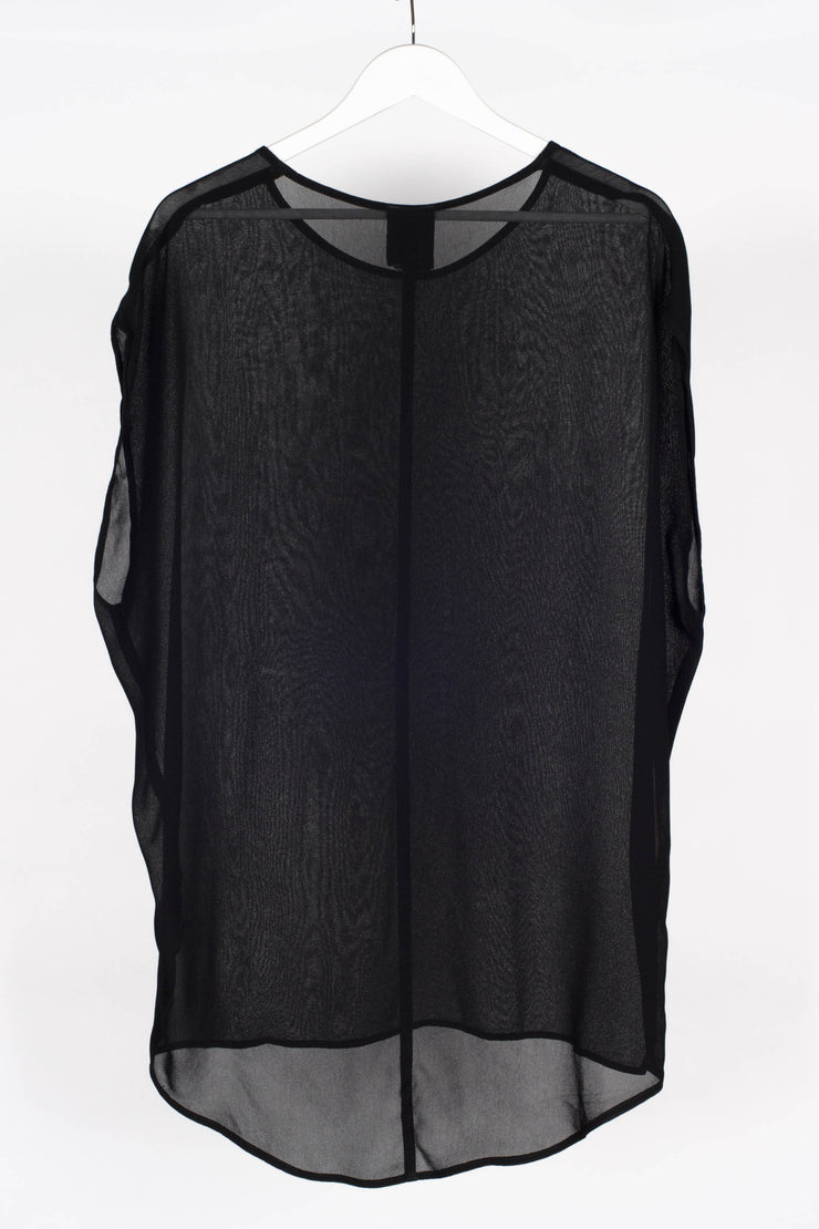Back view Stars Crossed Top Black