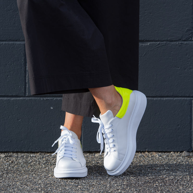 Model wearing Punk White Fluoro