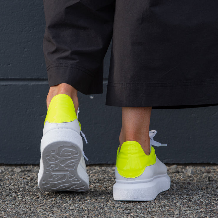 Model wearing Punk White Fluoro