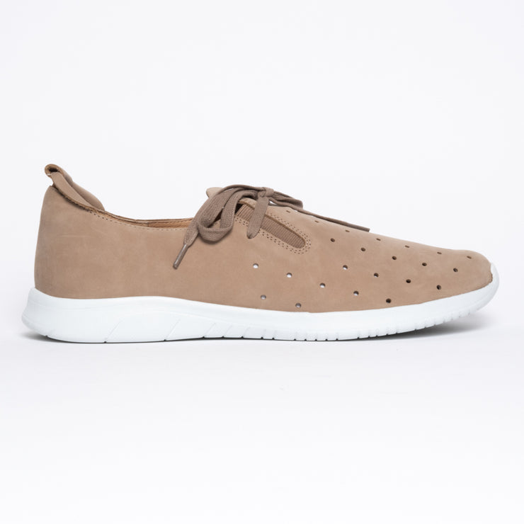 Ziera Finar Putty Nubuck sneakers side. Size 45 womens shoes