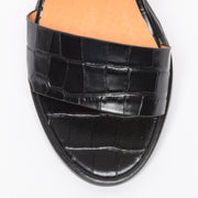 Bresley Sarcosi Black Croc toe. Size 42 women's high sandal