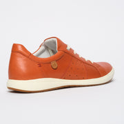 Josef Seibel Caren 01 Orange Sneakers back. Womens size 43 shoes