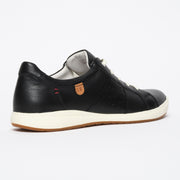 Josef Seibel Caren 01 Black Sneakers back. Womens size 44 shoes