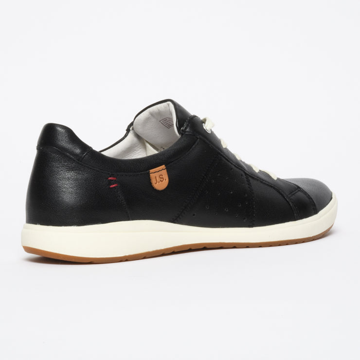 Josef Seibel Caren 01 Black Sneakers back. Womens size 44 shoes