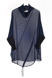 X Lab Beginnings Polo Top in Navy for tall women