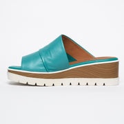 Bresley Soonas Turquoise Sandal inside. Size 45 womens shoes