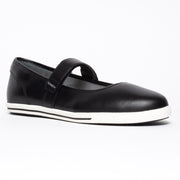 Frankie4 Addi Black White leather shoes front. Womens Size 11 shoes