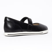 Frankie4 Addi Black White leather shoes back. Womens Size 10 shoes