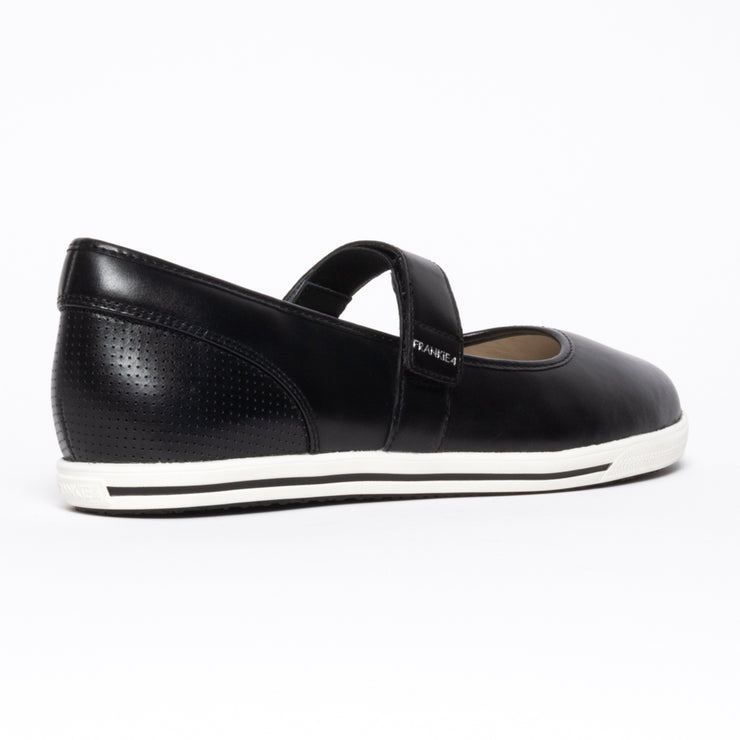 Frankie4 Addi Black White leather shoes back. Womens Size 10 shoes