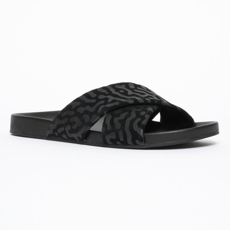 Rollie Tide Cross Black Terrain Slide front. Size 43 womens shoes