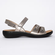 Ibiza 86 Platinum side. Size 10 women's sandals