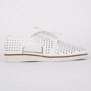 Bresley Michel White shoes side. Size 44 women's shoes