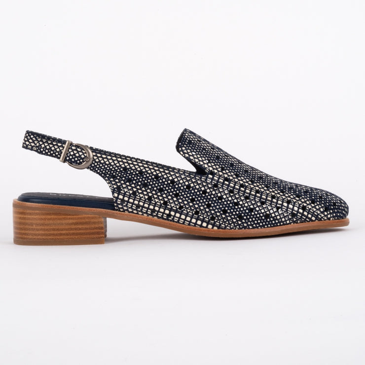 Bresley Navy Squaw Shoe side. Size 42 womens shoes