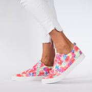 Model wearing Minx Pearla Sorbet Patent shoes