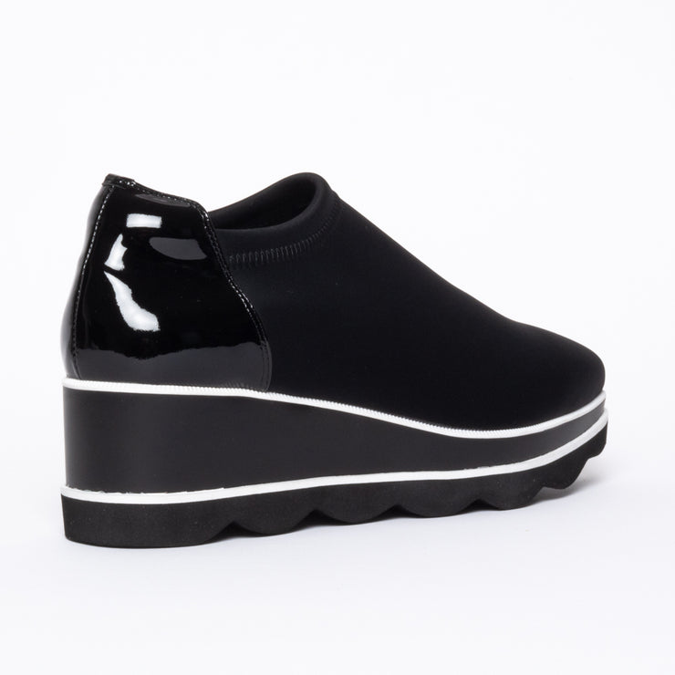 Bresley Vulcan Black shoes back. Size 44 womens shoes