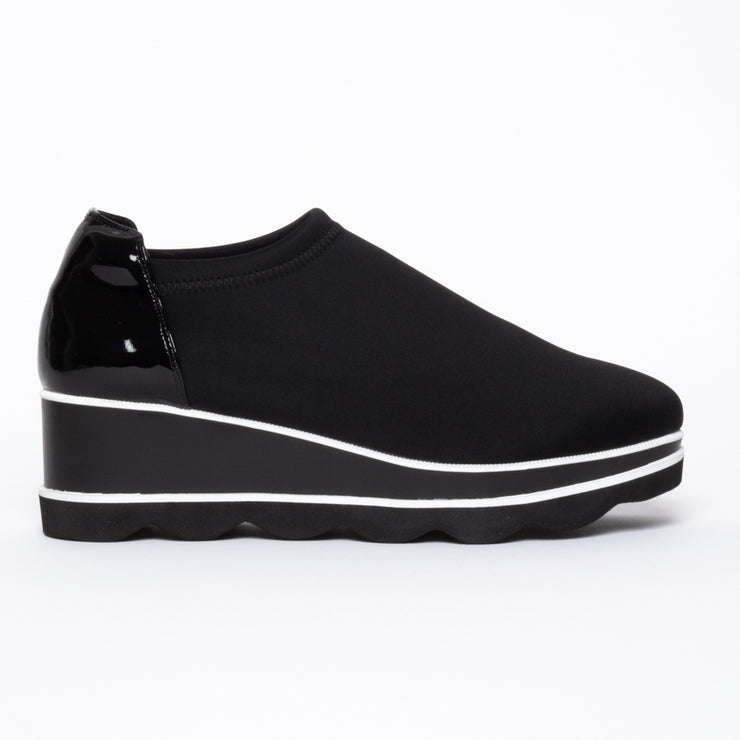 Bresley Vulcan Black shoes side. Size 42 womens shoes