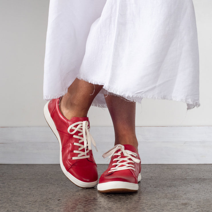 Model wearing Josef Seibel Caren 01 Red