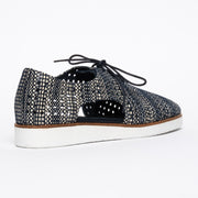 Bresley Michel Navy Mix shoes back. Size 45 shoes