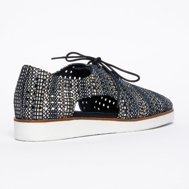 Bresley Michel Navy Mix shoes back. Size 45 shoes